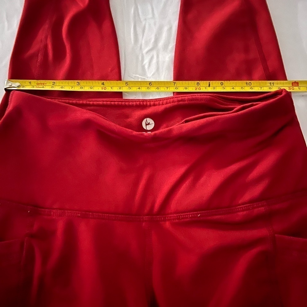 90 Degree by Reflex High Waisted Rhubarb Color Leggings Size XS - Picture 3 of 4